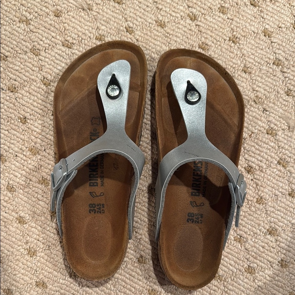 Birkenstock Silver Sandals